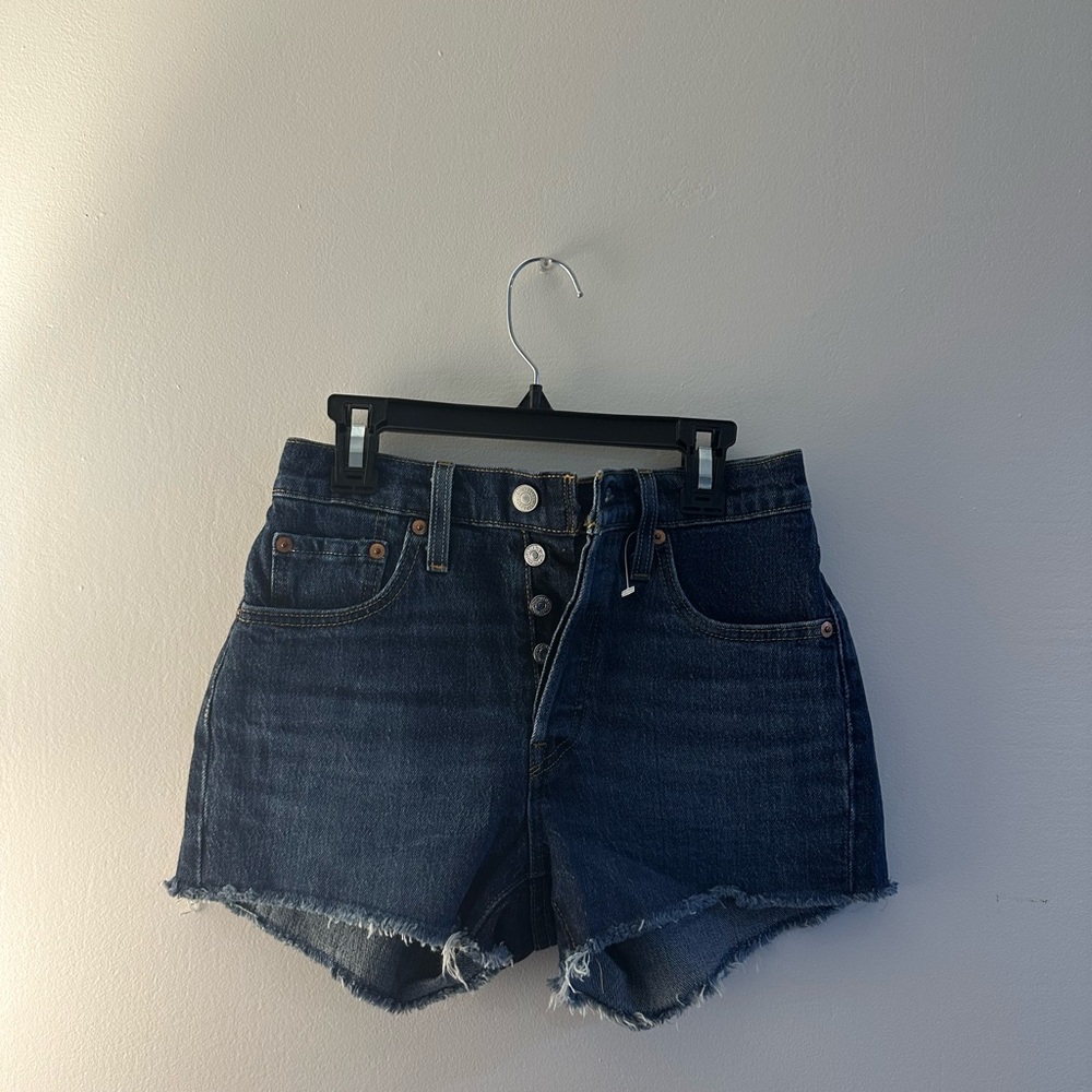 Levi's 501 Jean Shorts Dark Wash